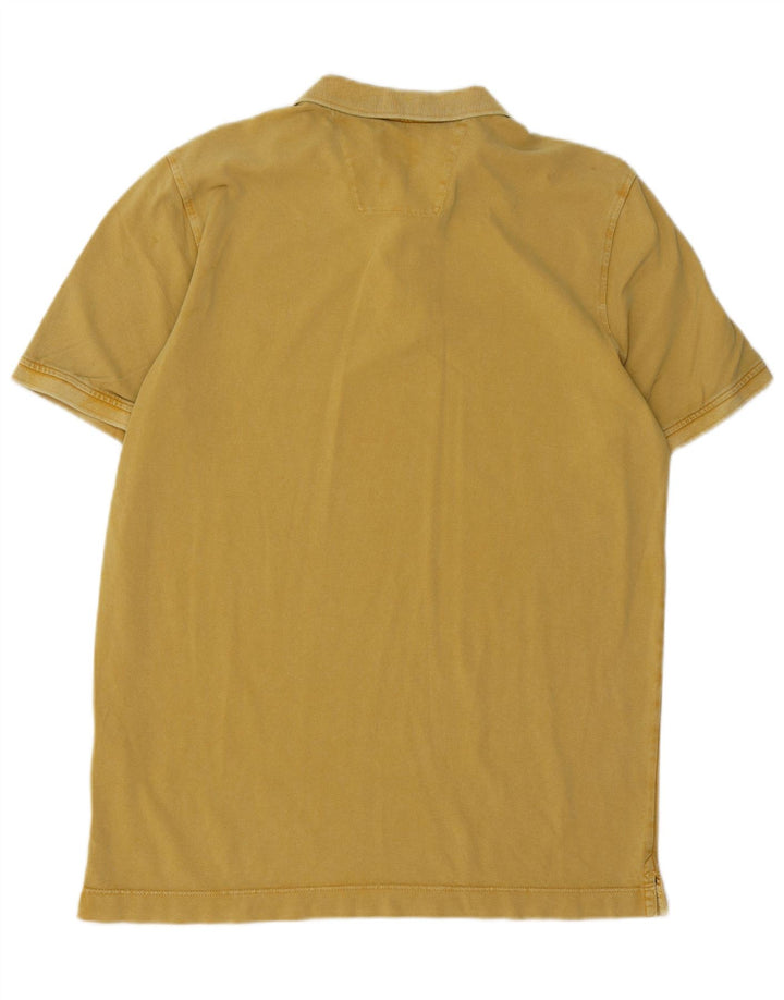Męska koszulka polo Camel Active, barwiona na surowo, duża, żółta bawełna