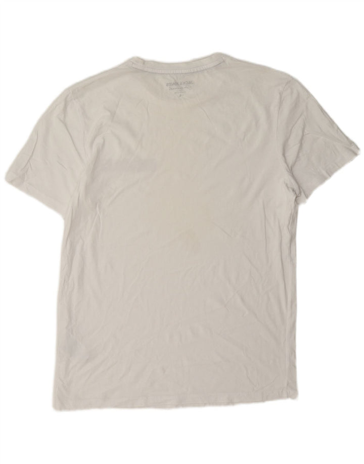 T-shirt męski Jack & Jones, duży, biały, bawełniany