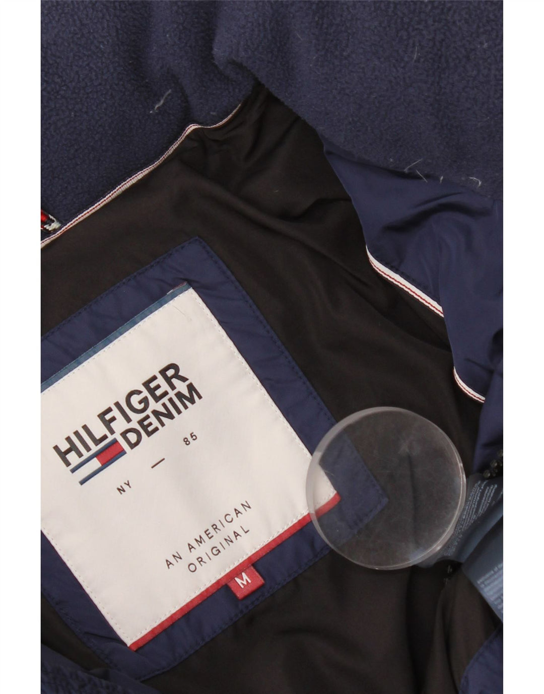 Męska ocieplana kurtka Tommy Hilfiger UK 38 Średni granatowy nylon