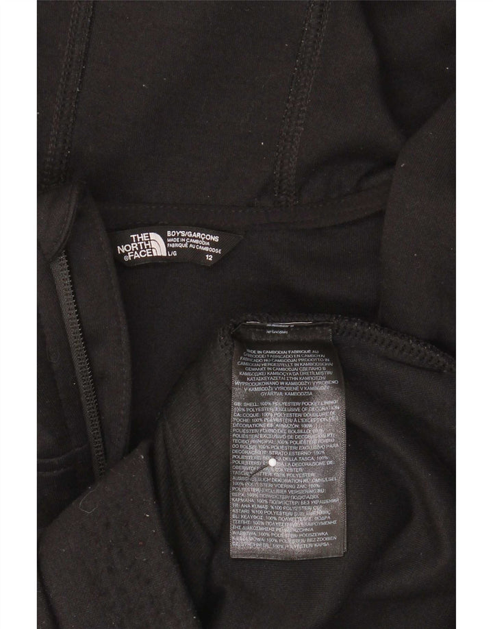 Chłopięcy sweter z kapturem i zamkiem The North Face, rozmiar 11-12 lat, czarny, poliester