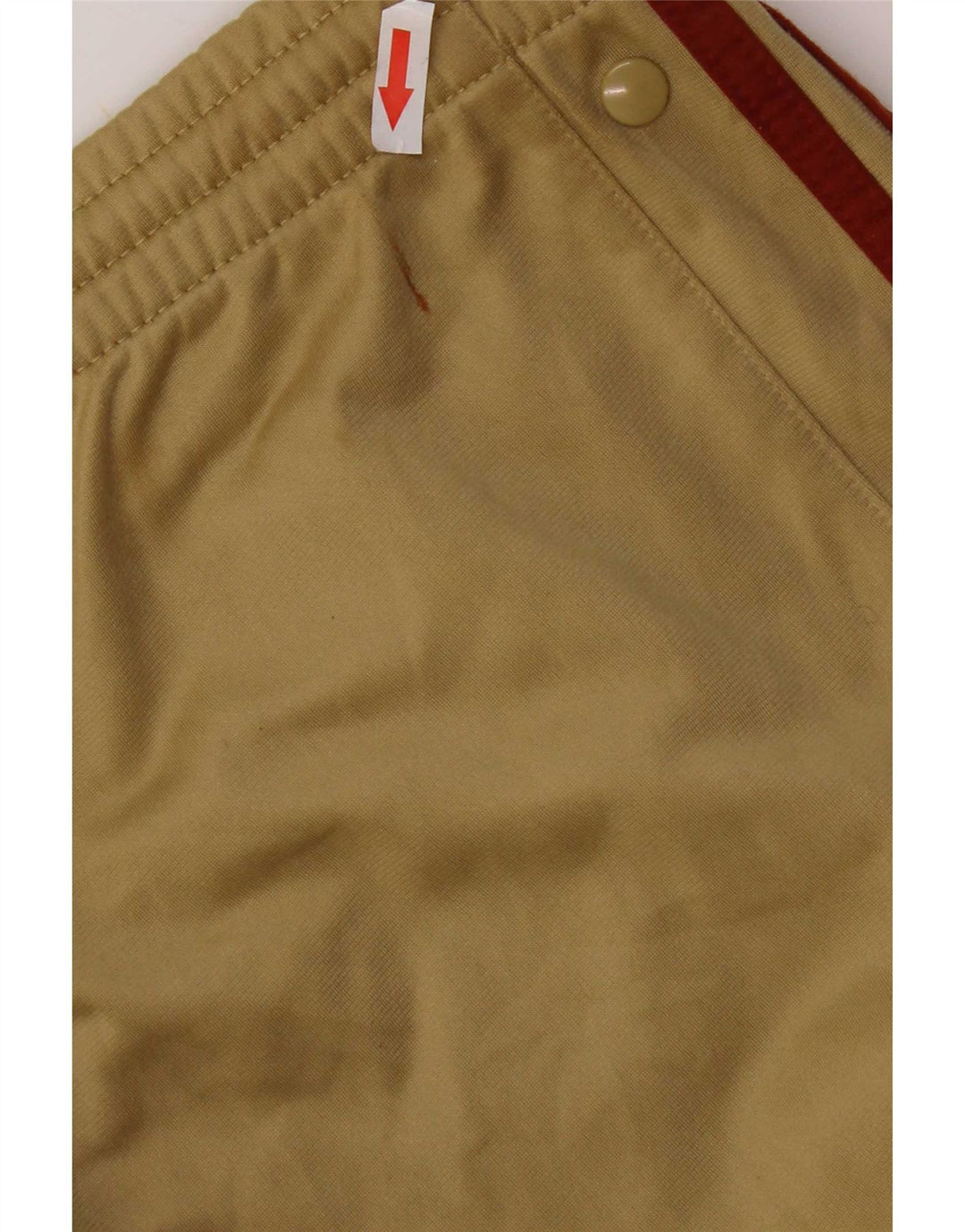 Męskie spodnie dresowe Adidas z grafiką, średni khaki, poliester