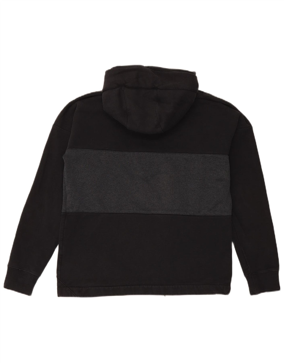 Męska bluza z kapturem Nike z grafiką, bawełniana, średnia czarna, z blokami kolorów