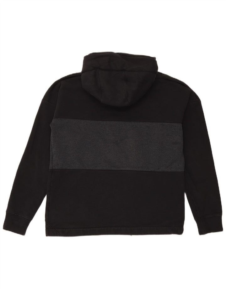 Męska bluza z kapturem Nike z grafiką, bawełniana, średnia czarna, z blokami kolorów