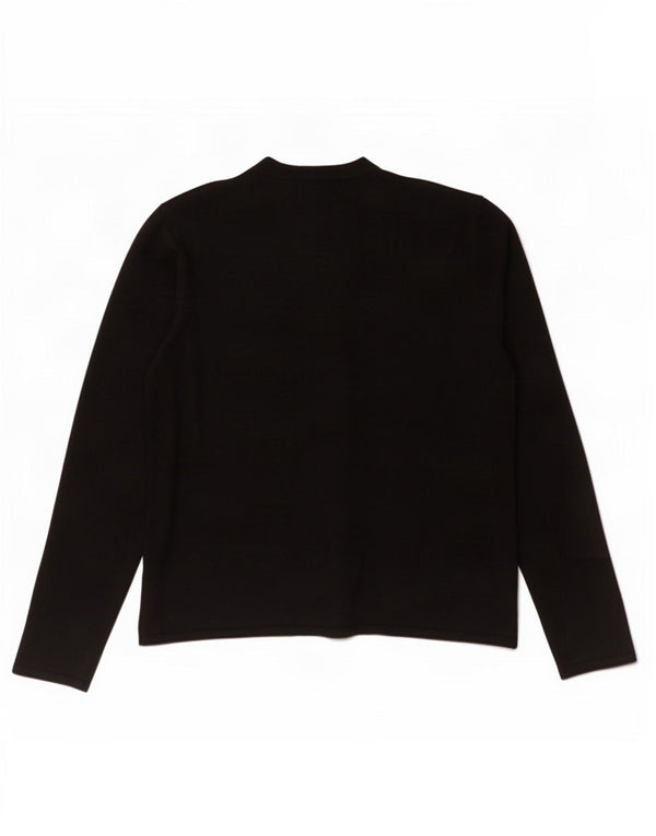 Marks & Spencer Damski sweter kardigan UK 18 XL Czarna wiskoza