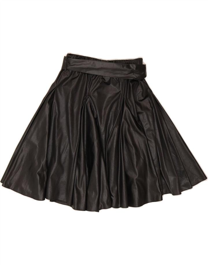 VINTAGE Womens Flared Skirt W30 Medium Black Vintage Vintage and Second-Hand Vintage from Messina Hembry 