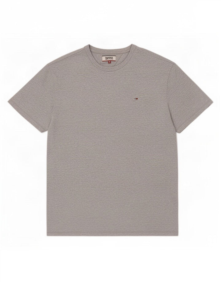 T-shirt męski Tommy Hilfiger Top średnioszary, bawełniany