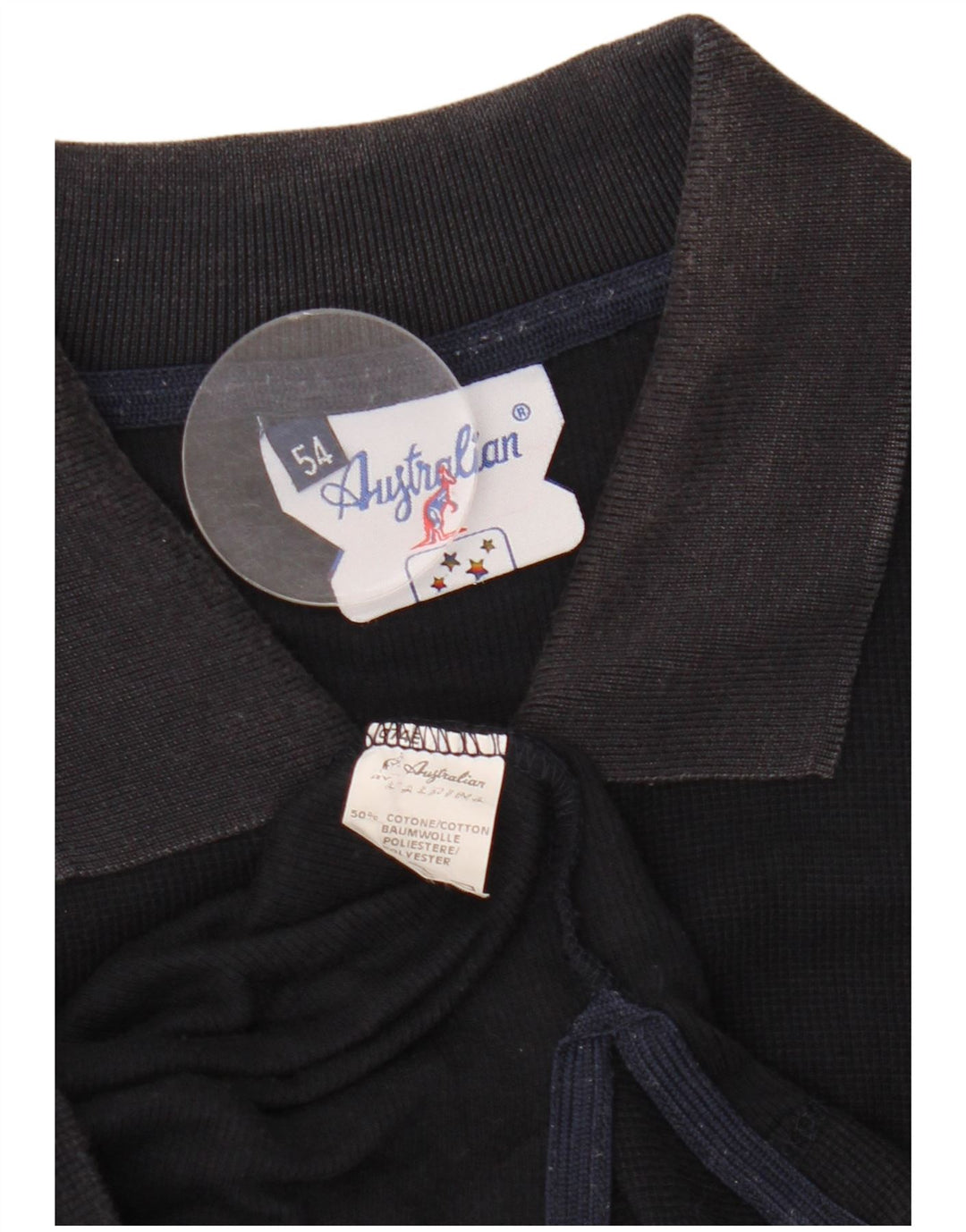 AUSTRALIJSKA L'ALPINA Męska koszula z krótkim rękawem IT 54 XL, granatowa, bawełniana