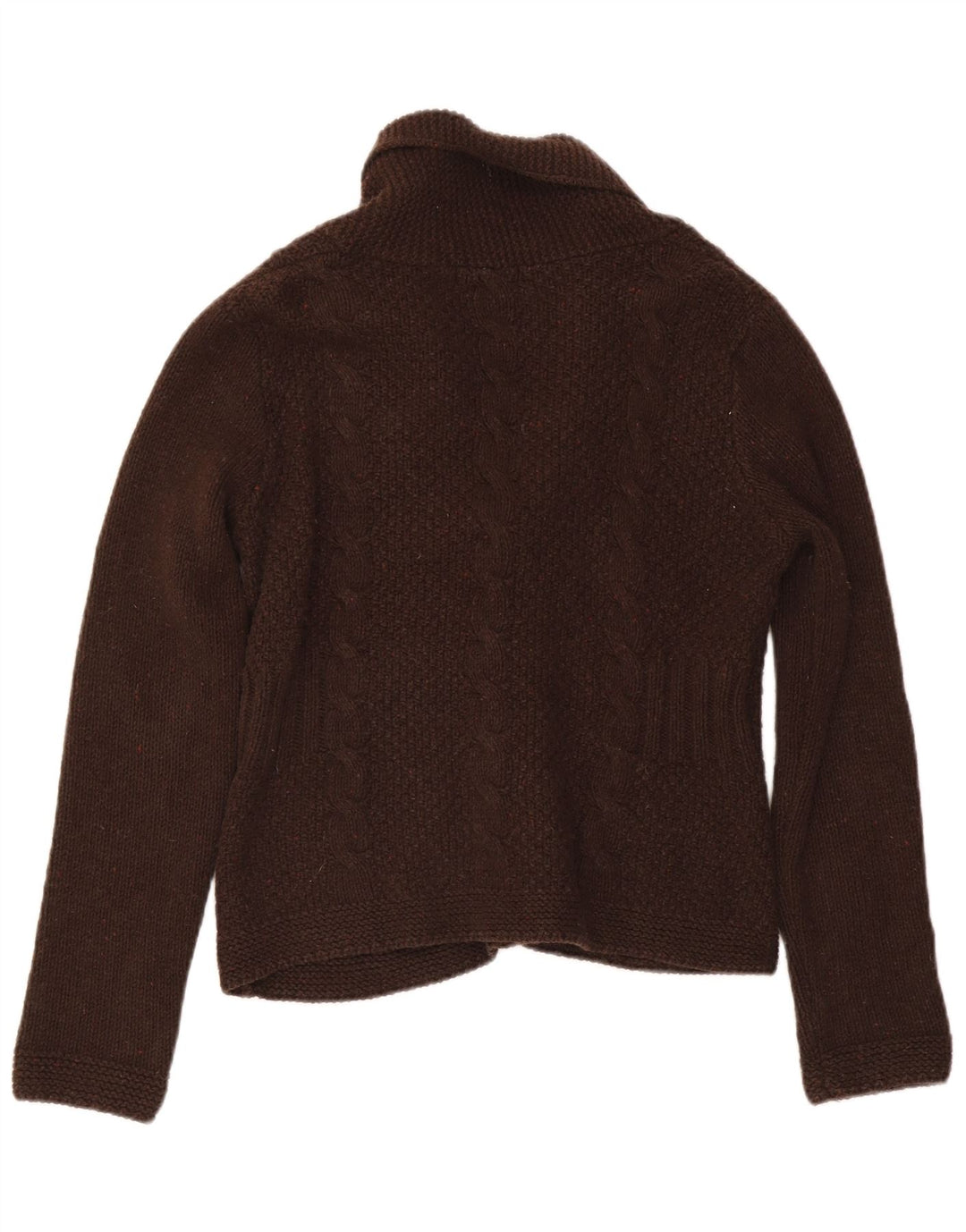 Sweter damski Eddie Bauer UK 12 Średniobrązowy, bawełniany nakrapiany