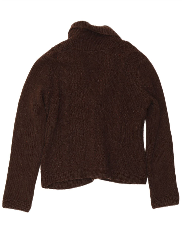 Sweter damski Eddie Bauer UK 12 Średniobrązowy, bawełniany nakrapiany