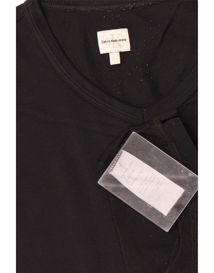 T-shirt męski Calvin Klein Jeans Top XL, czarny poliamid