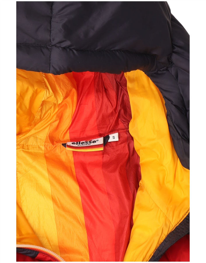 Wyściełana kurtka męska Ellesse Heritage UK 36, mała, granatowa, z blokami kolorów