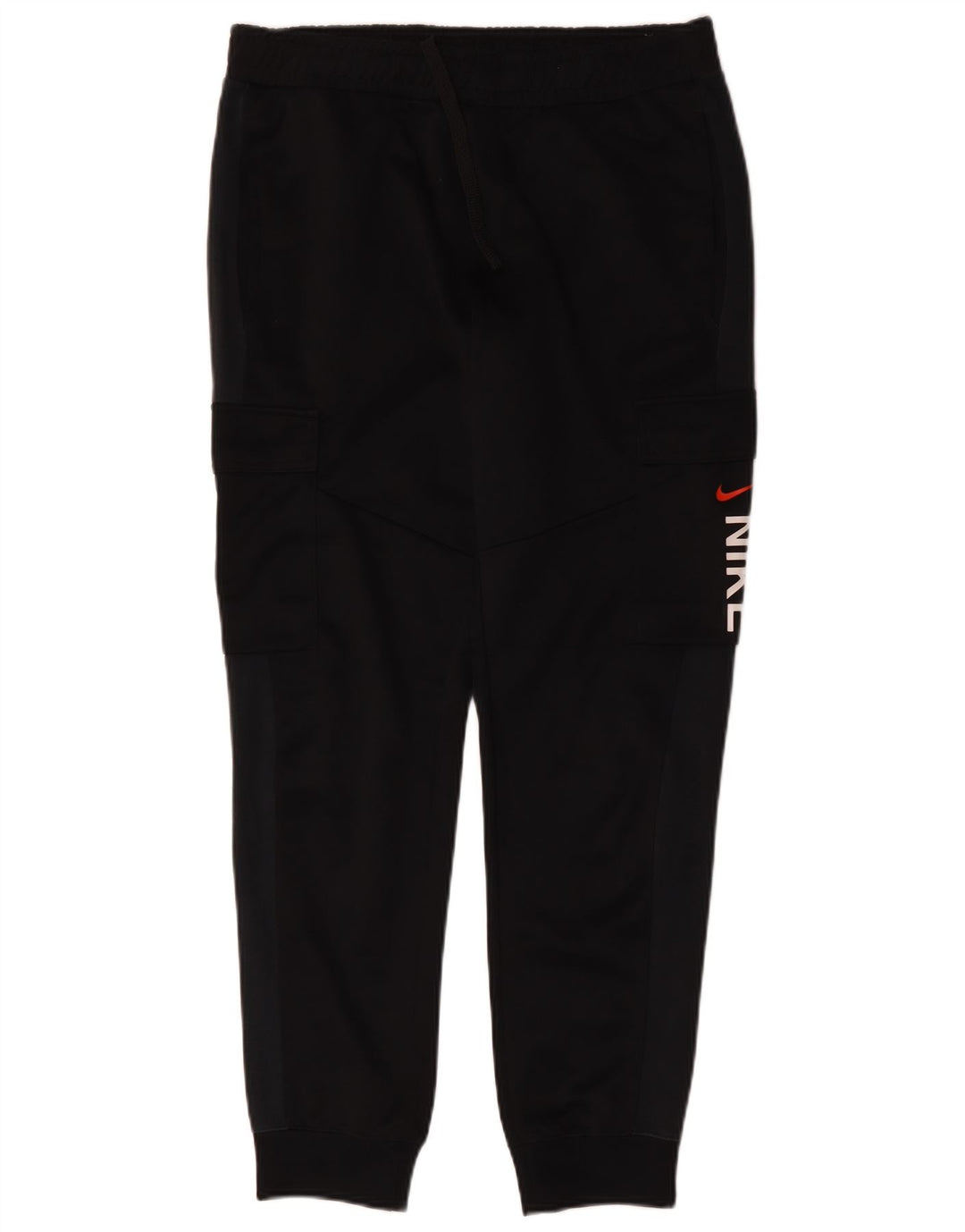 Męskie spodnie dresowe Nike Graphic Cargo Joggers, średnia czarna bawełna