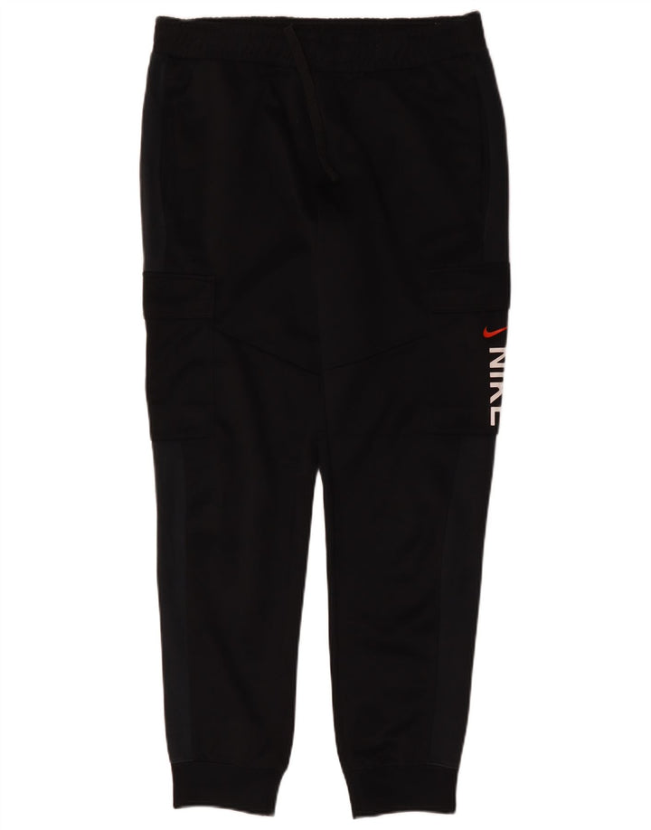 Męskie spodnie dresowe Nike Graphic Cargo Joggers, średnia czarna bawełna