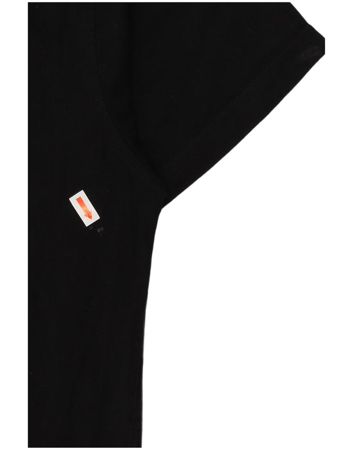 Męska koszulka z grafiką JOE BROWNS Top UK 39/41 Średnia czarna bawełna