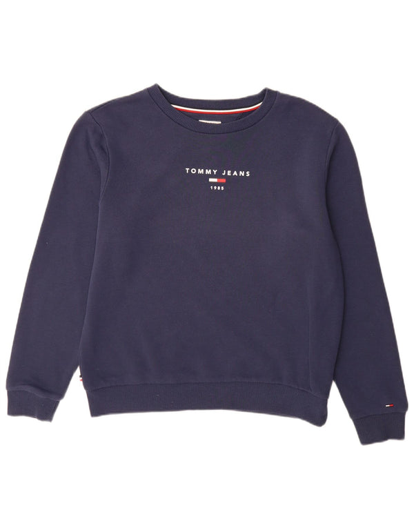 Damska bluza z grafiką Tommy Hilfiger UK 16, duża, granatowa