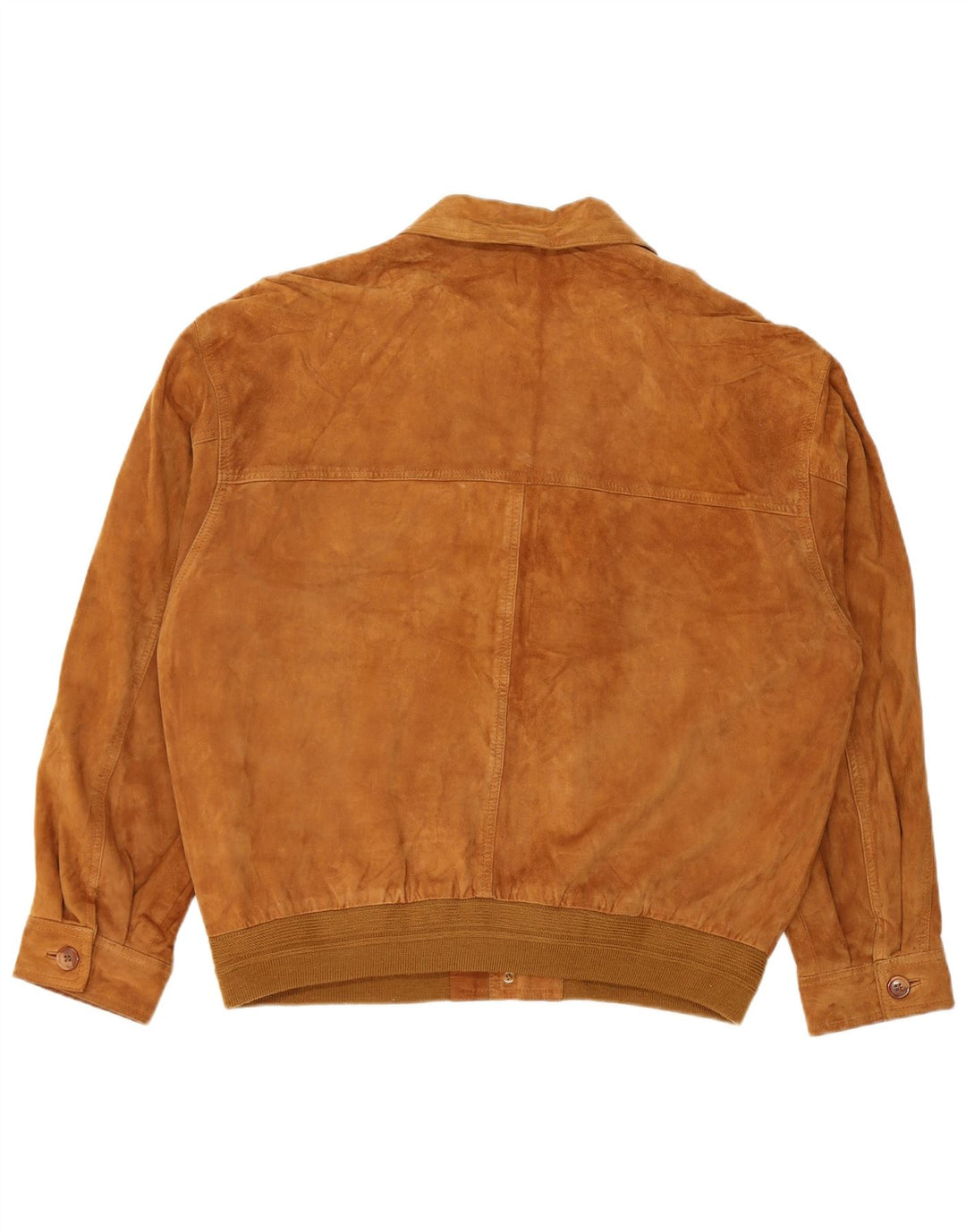Vintage męska zamszowa kurtka bomber IT 54 2XL brązowa skóra