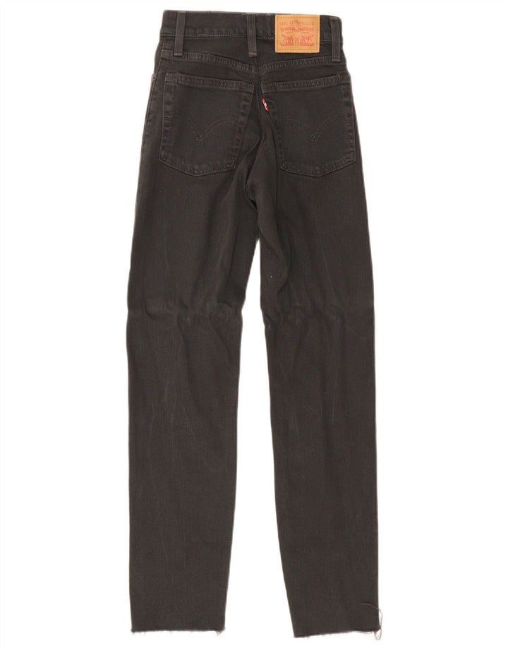 Damskie jeansy Levi's Slim W24 L27 Czarna bawełna