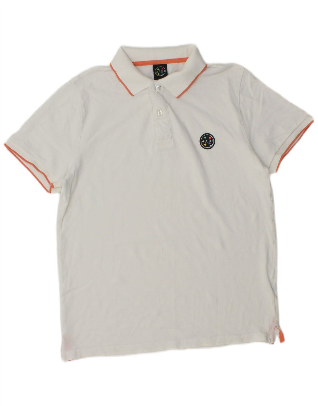 Męska koszulka polo Maui and Sons, mała, biała, bawełniana