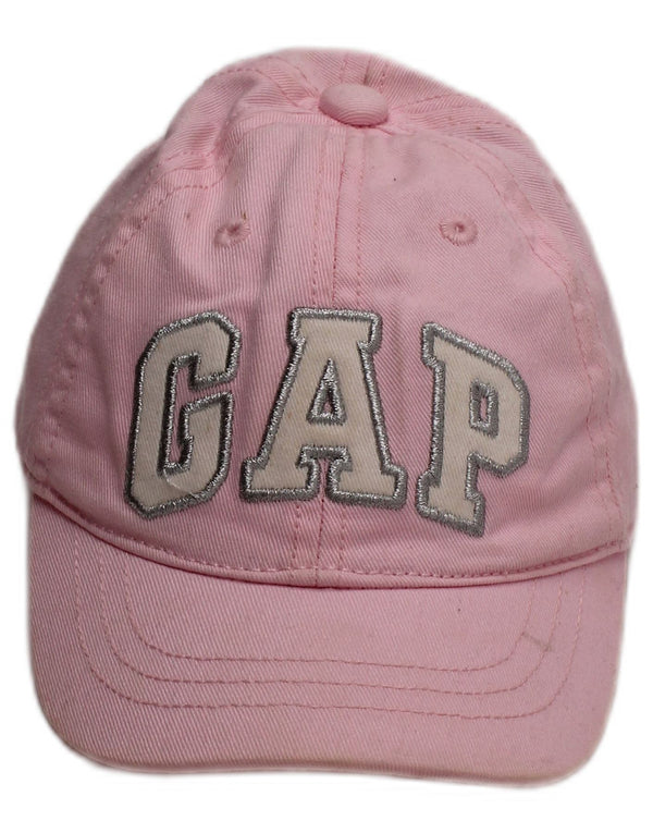 GAP Baby Girls Graphic Baseball Cap 9-12 Months Pink Cotton Classic