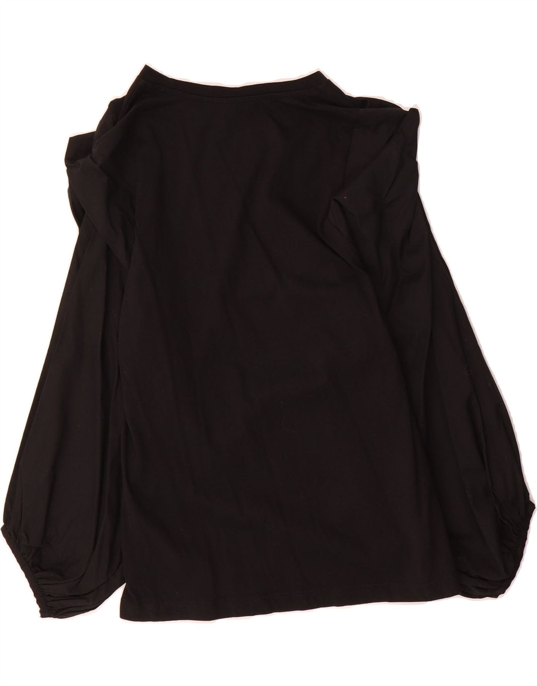 ZARA Womens Long Sleeve Blouse Top UK 10 Small Black Cotton Vintage Zara and Second-Hand Zara from Messina Hembry 