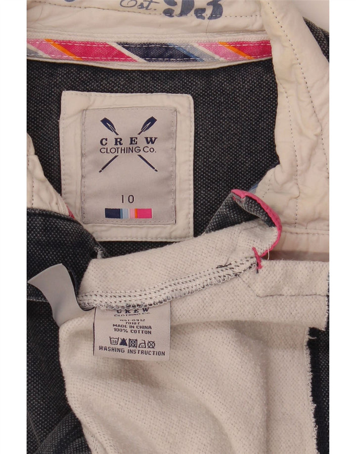Crew Clothing Damska bluza z dekoltem w serek, UK 10, mała, granatowa