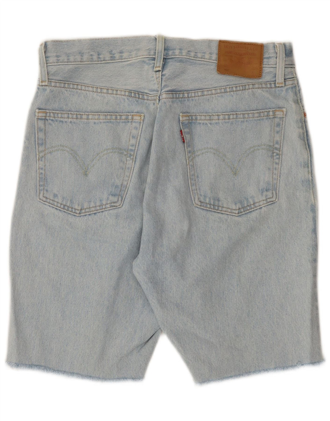 Męskie spodenki jeansowe LEVI'S 501 W28 Średnioniebieskie, bawełniane