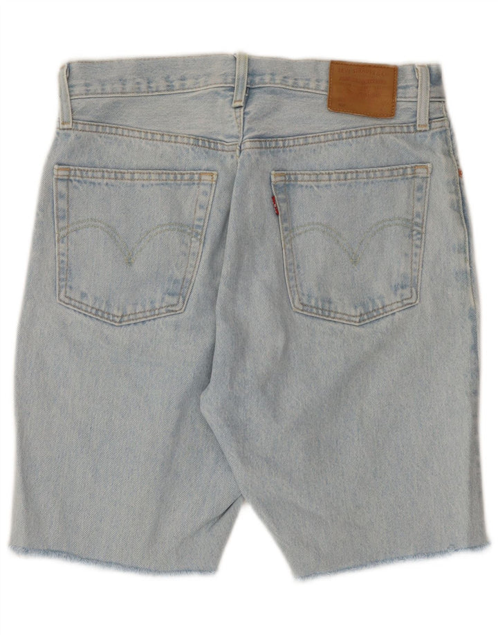 Męskie spodenki jeansowe LEVI'S 501 W28 Średnioniebieskie, bawełniane