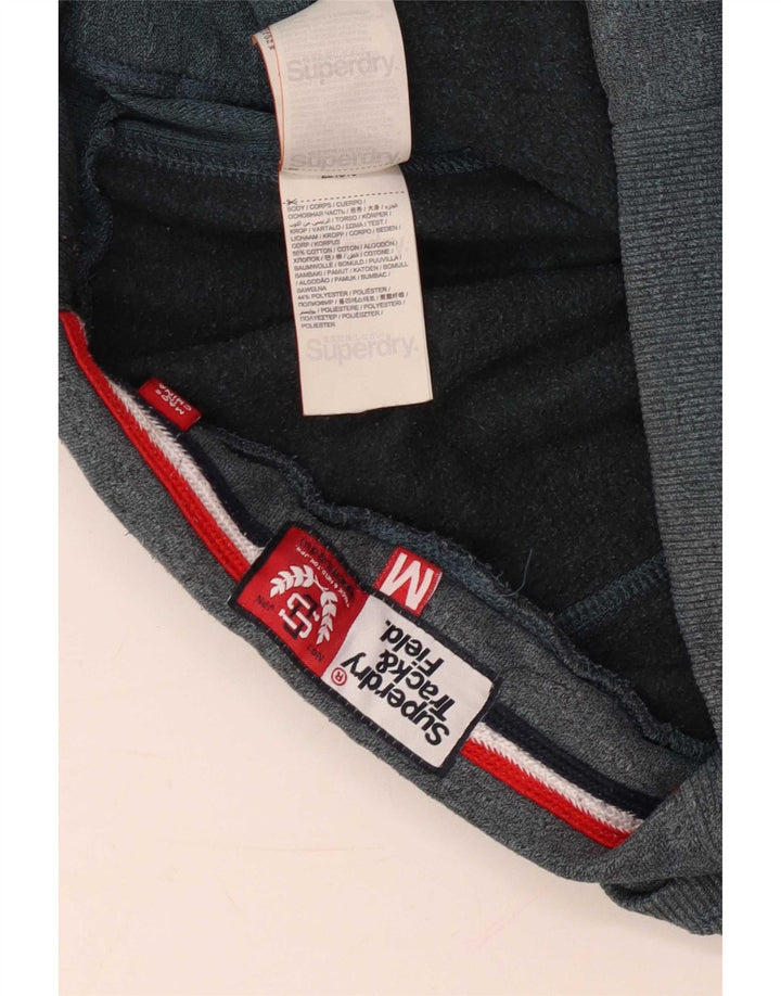 Męskie spodnie dresowe Superdry z grafiką, średnioszare, bawełniane