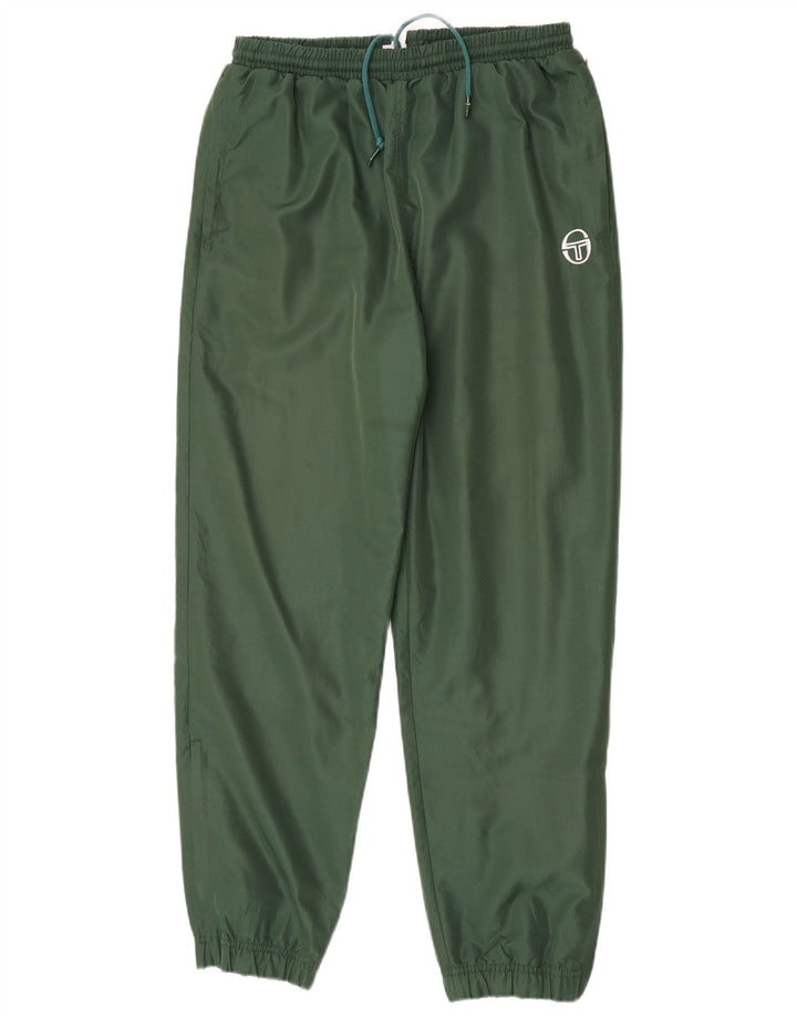 Męskie spodnie dresowe Sergio Tacchini Joggery, duże, zielone, z poliestru
