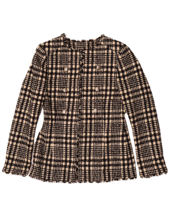 Damska marynarka Marks & Spencer UK 6 XS, poliester w czarną kratę