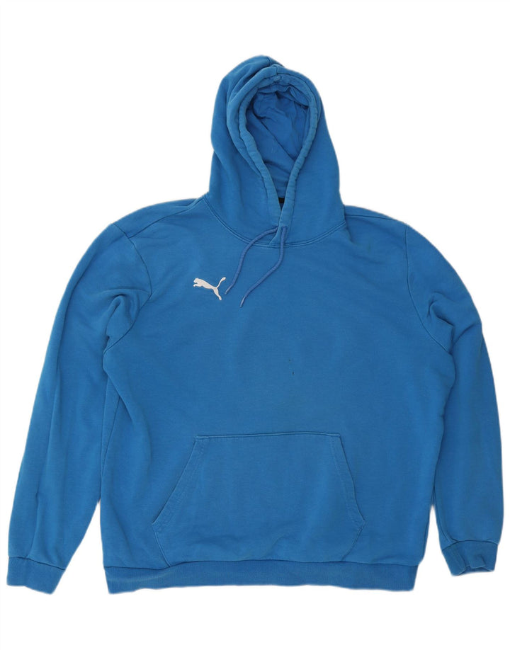 Męska bluza z kapturem Puma XL, niebieska, bawełniana