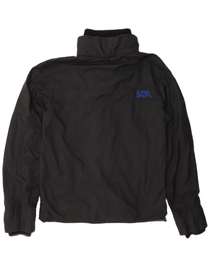Damska kurtka przeciwdeszczowa Superdry UK 20 2XL Czarny nylon