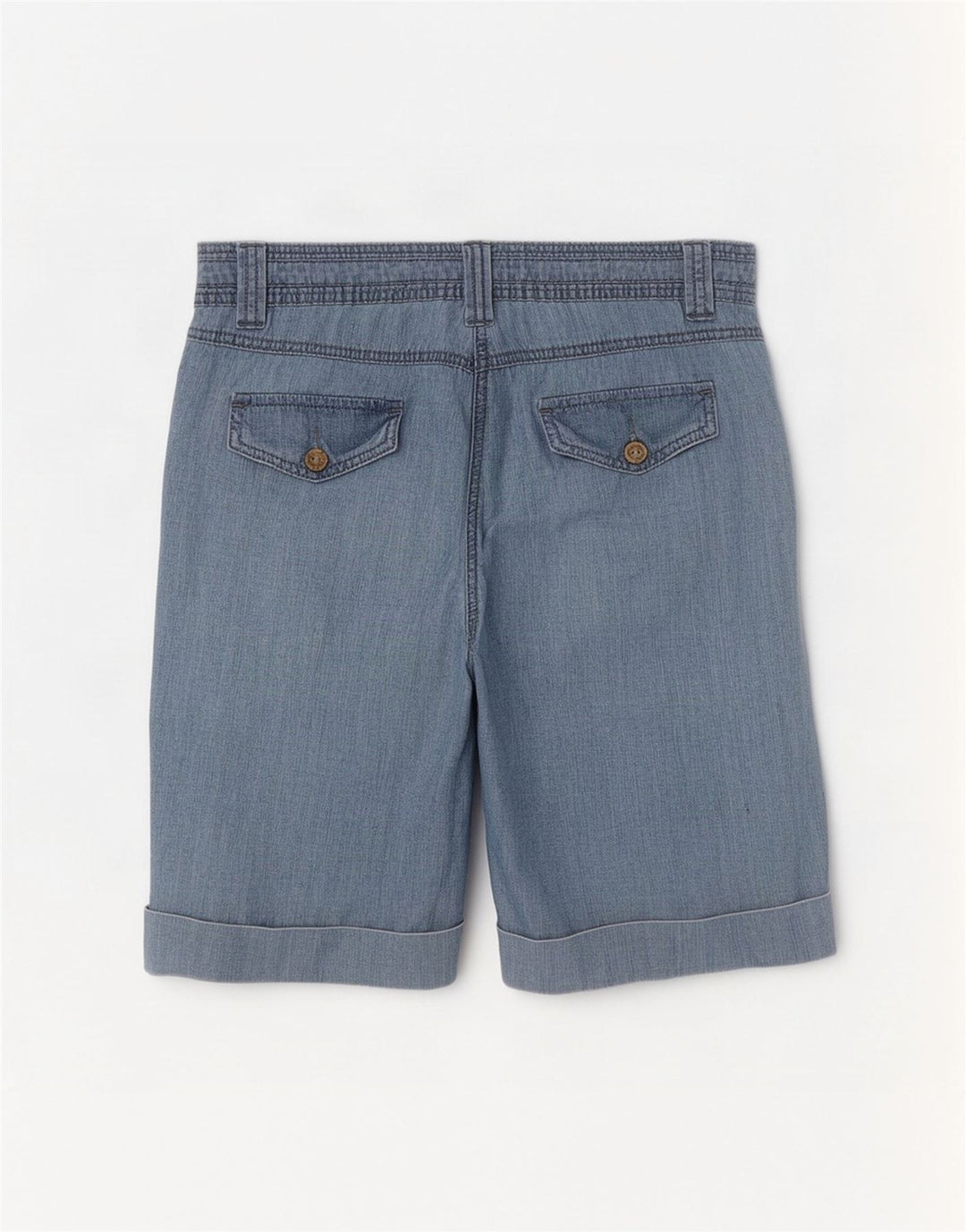 Damskie bermudy M&Co UK 14, duże, W32, niebieska bawełna