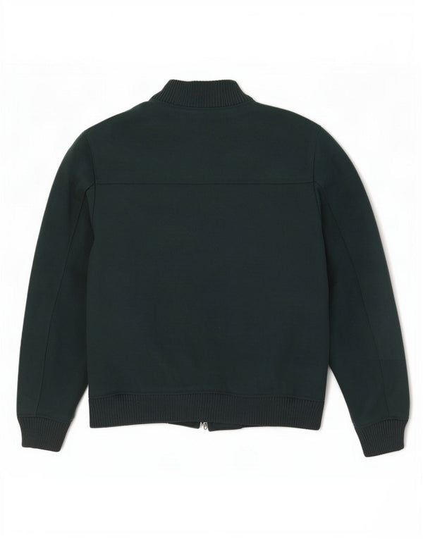 Zara Mens Bomber Jacket UK 40 Large Green Polyester