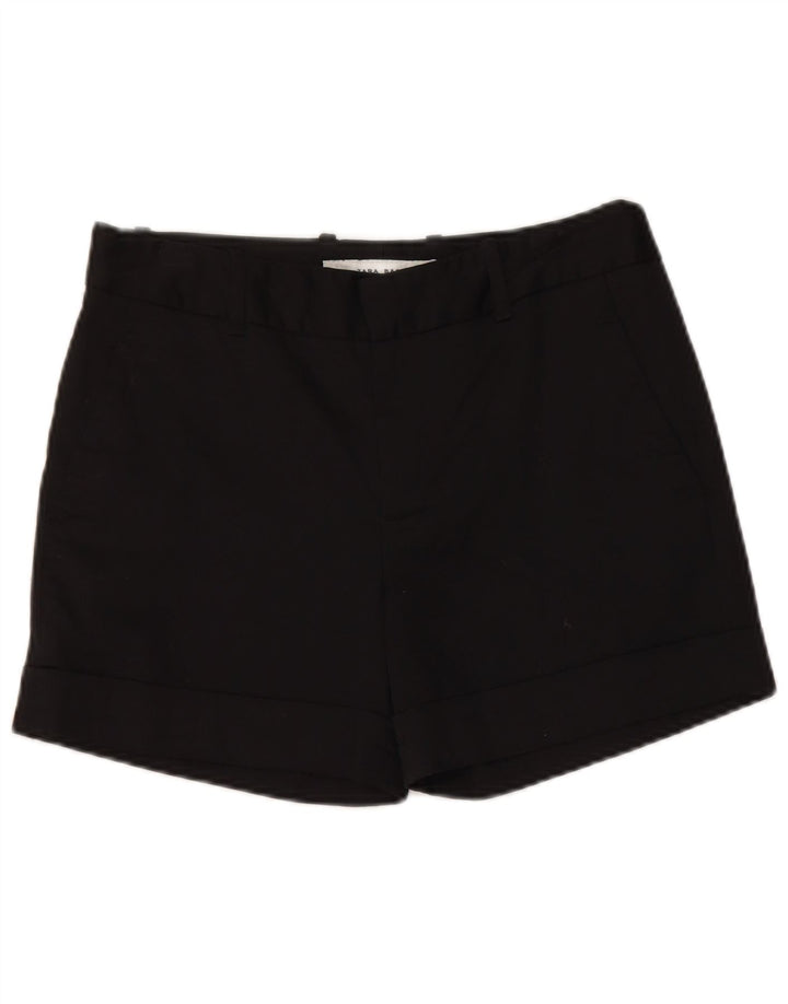 Damskie spodenki chino Zara, średnie W28, czarne, bawełniane