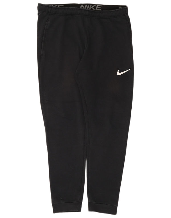 Nike Mens Dri Fit Tracksuit Trousers Joggers XL Black Cotton