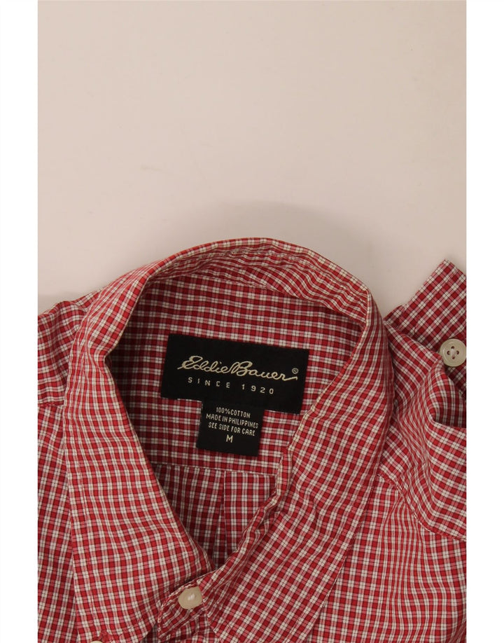 Koszula męska Eddie Bauer, bawełniana w średnią czerwoną kratkę