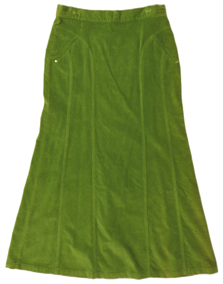 Damska spódnica sztruksowa Ocean Star Maxi IT 42 Medium W28 Zielona bawełna