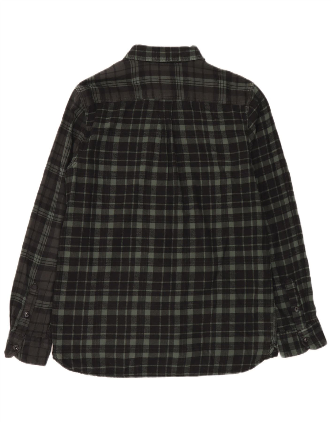 Męska koszula flanelowa Vans o klasycznym kroju, mała, zielona, bawełniana w kratkę