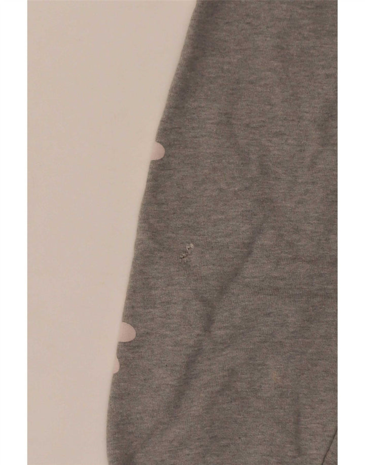 Damski sweter oversize z kapturem Levi's UK 14 Średnioszary, bawełniany w kwiaty
