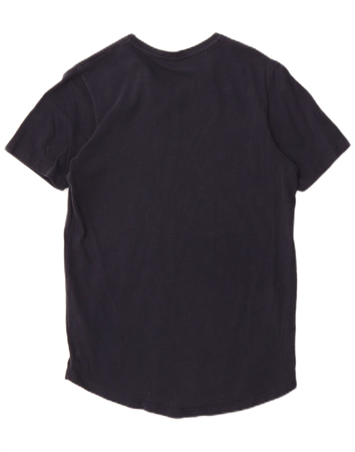 T-shirt męski Jack & Jones, mały, granatowy, bawełniany