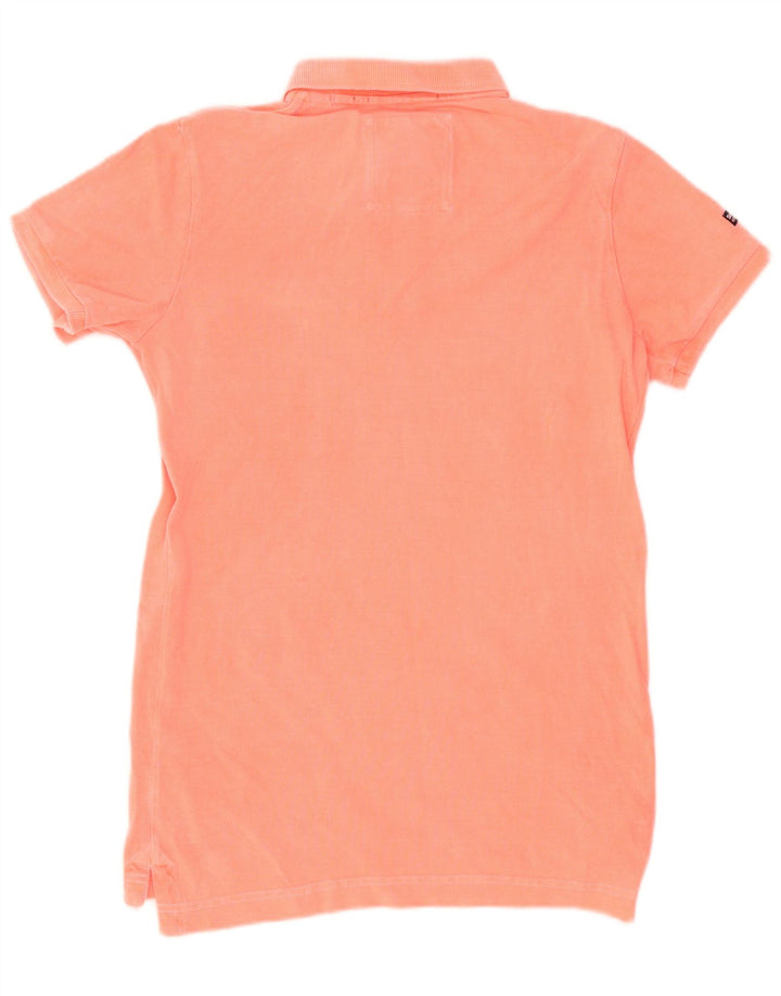Męska koszulka polo Superdry, średnia, różowa, bawełniana