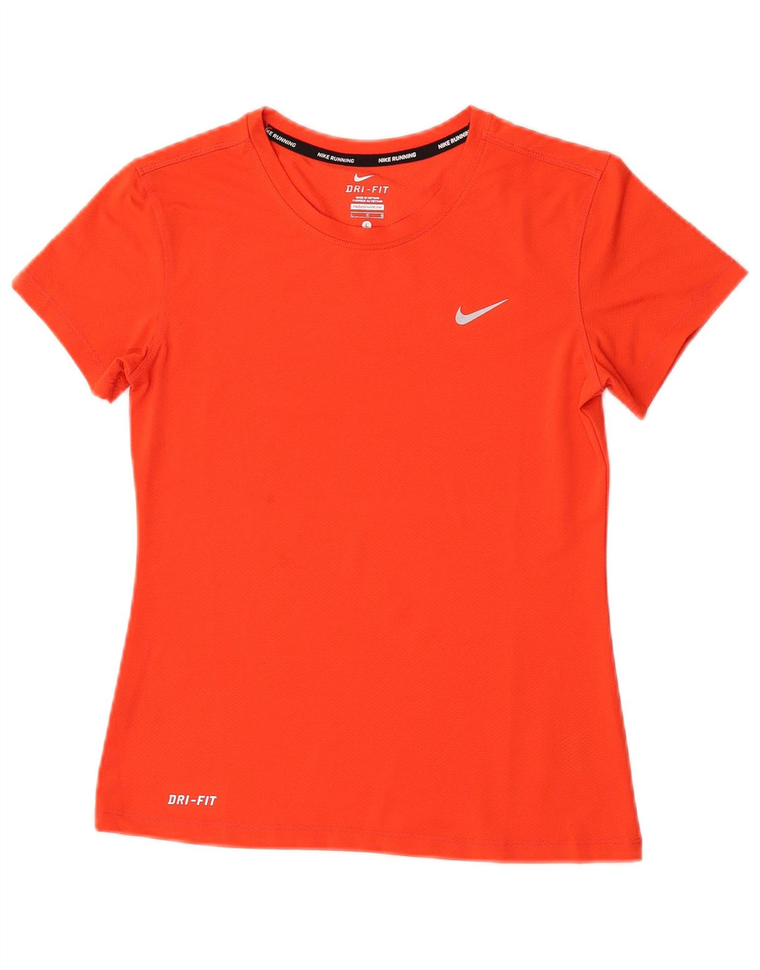 Damska koszulka Nike Dri Fit Graphic Top UK 14, duży, pomarańczowy poliester