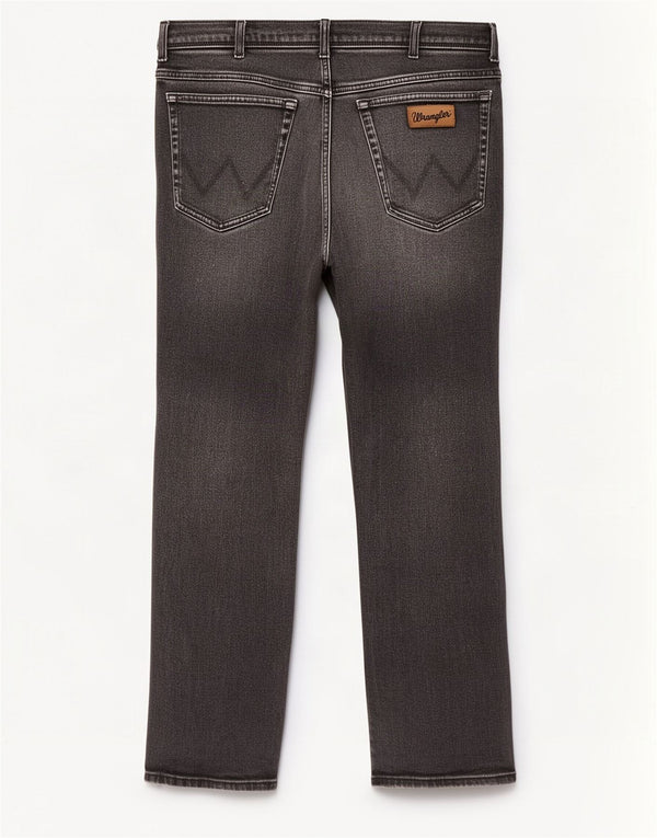 Męskie jeansy Wrangler Texas Straight W40 L32 Szara bawełna