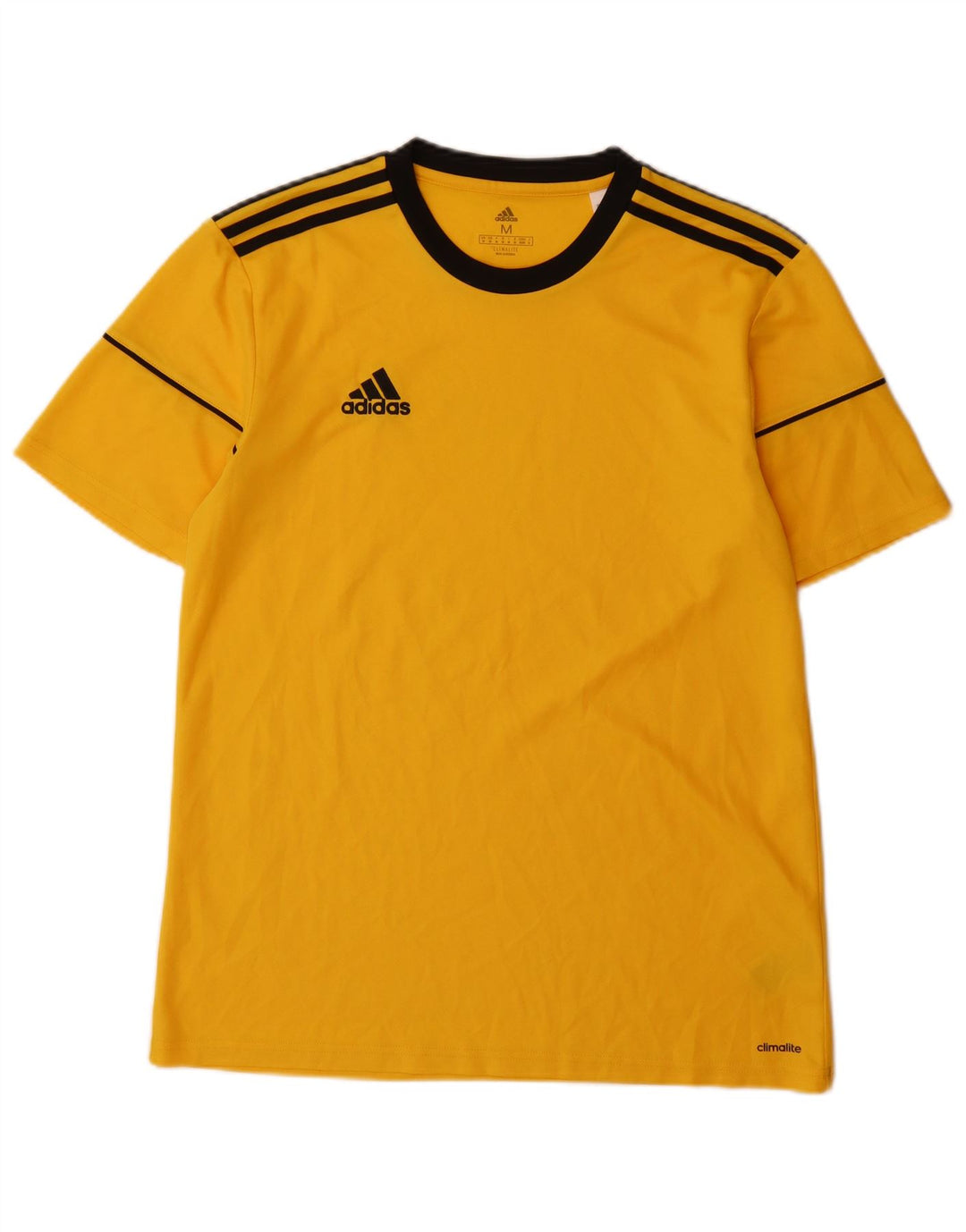 Męska koszulka Adidas Climalite Top, średni żółty poliester