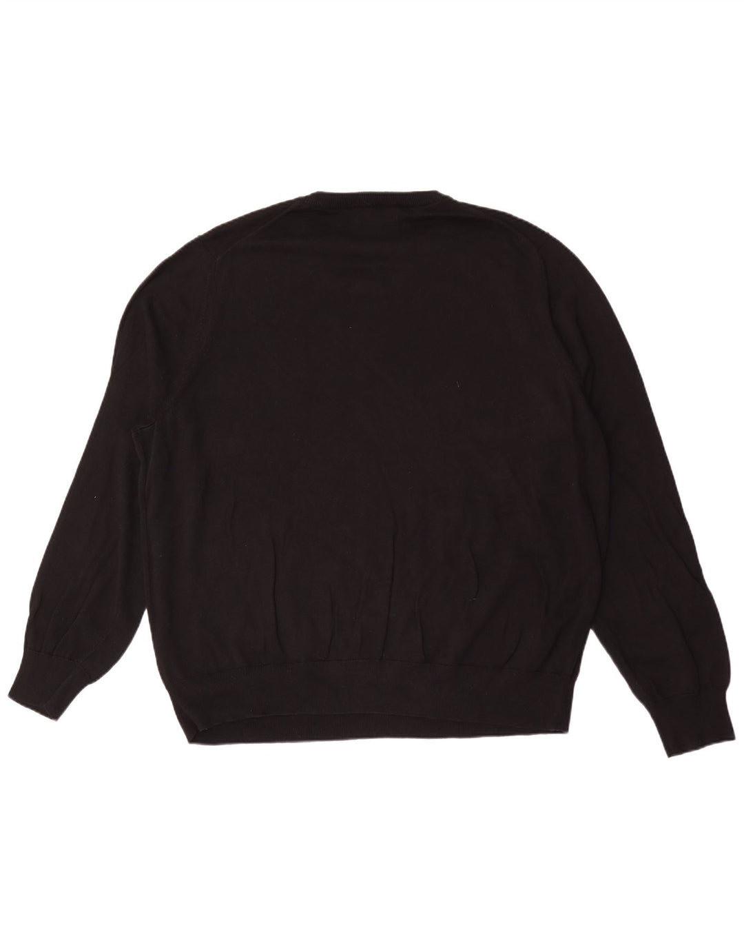 Marks & Spencer Męski sweter z okrągłym dekoltem, 3XL, czarny, bawełniany