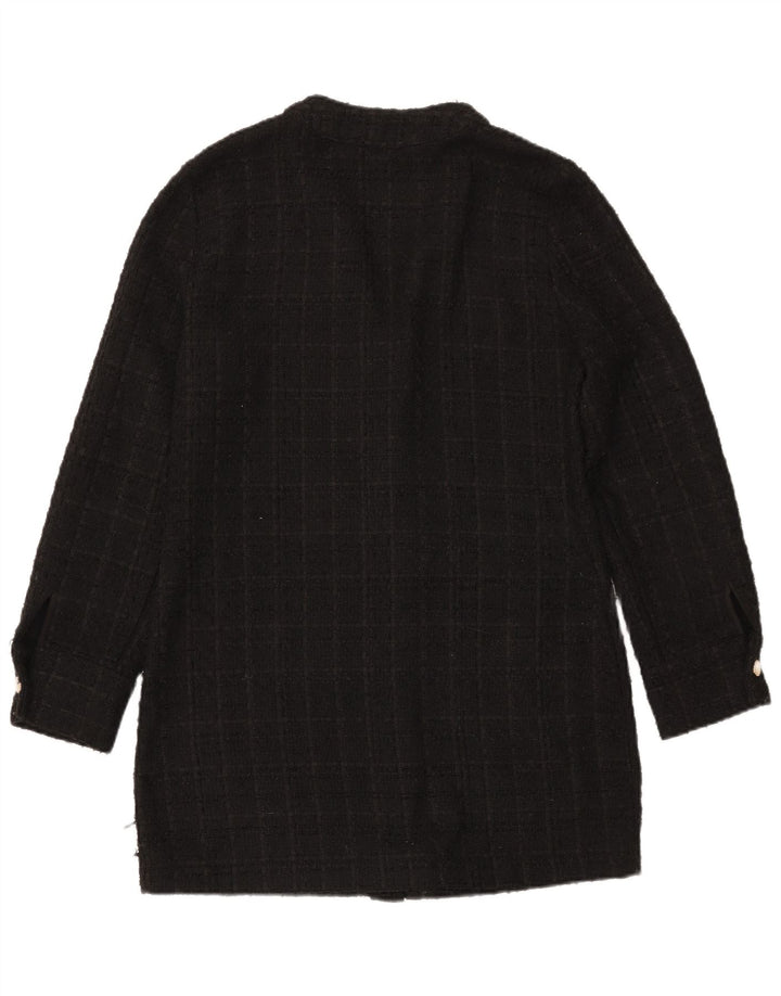 Damski sweter o przedłużonym fasonie Zara UK 14, średni czarny