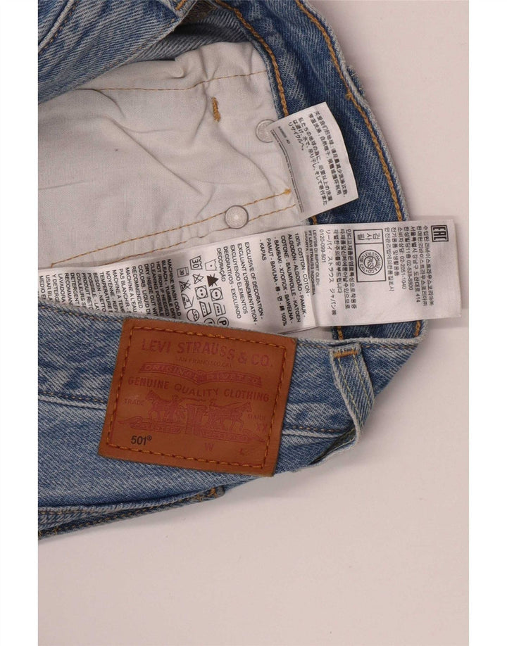 Damskie jeansy Levi's 501 Straight W25 L30 Niebieskie bawełniane