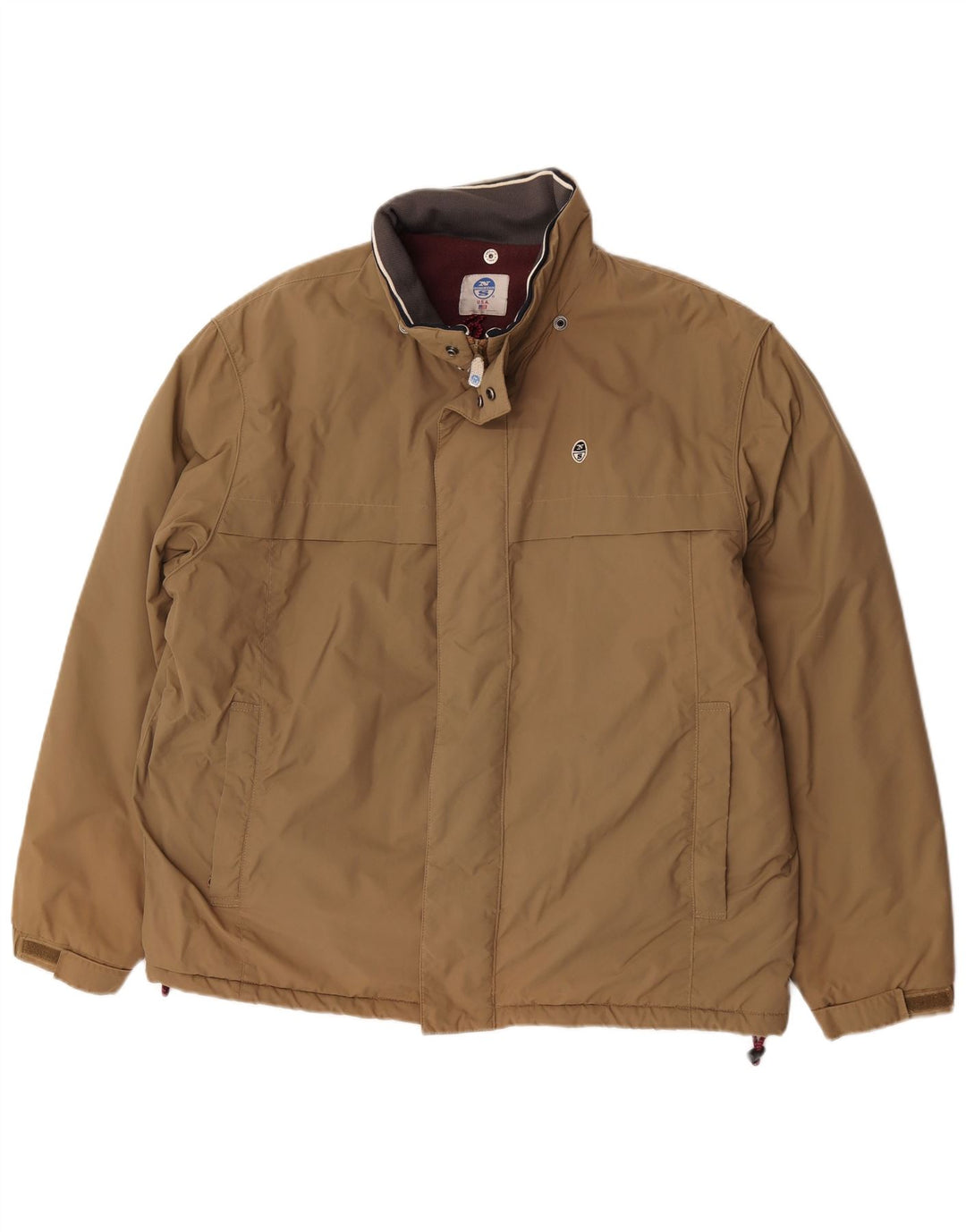 Męska kurtka wiatrówka North Sails UK 42 XL, brązowa, poliamid