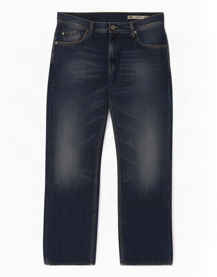 Męskie dżinsy Tommy Hilfiger Ryder Zip Regular Straight W36 L32 Niebieskie
